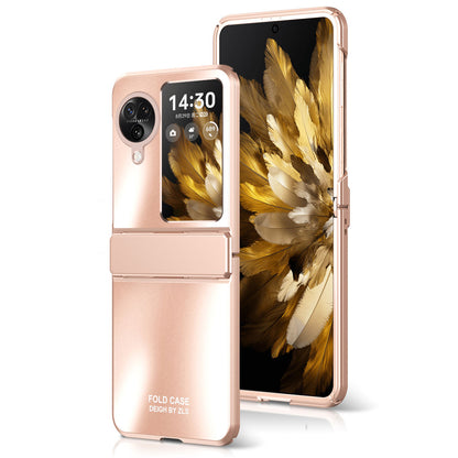 For Oppo Find N3 Flip 5G Hard PC Phone Case Hinge Design Frost Plating Cover Protector