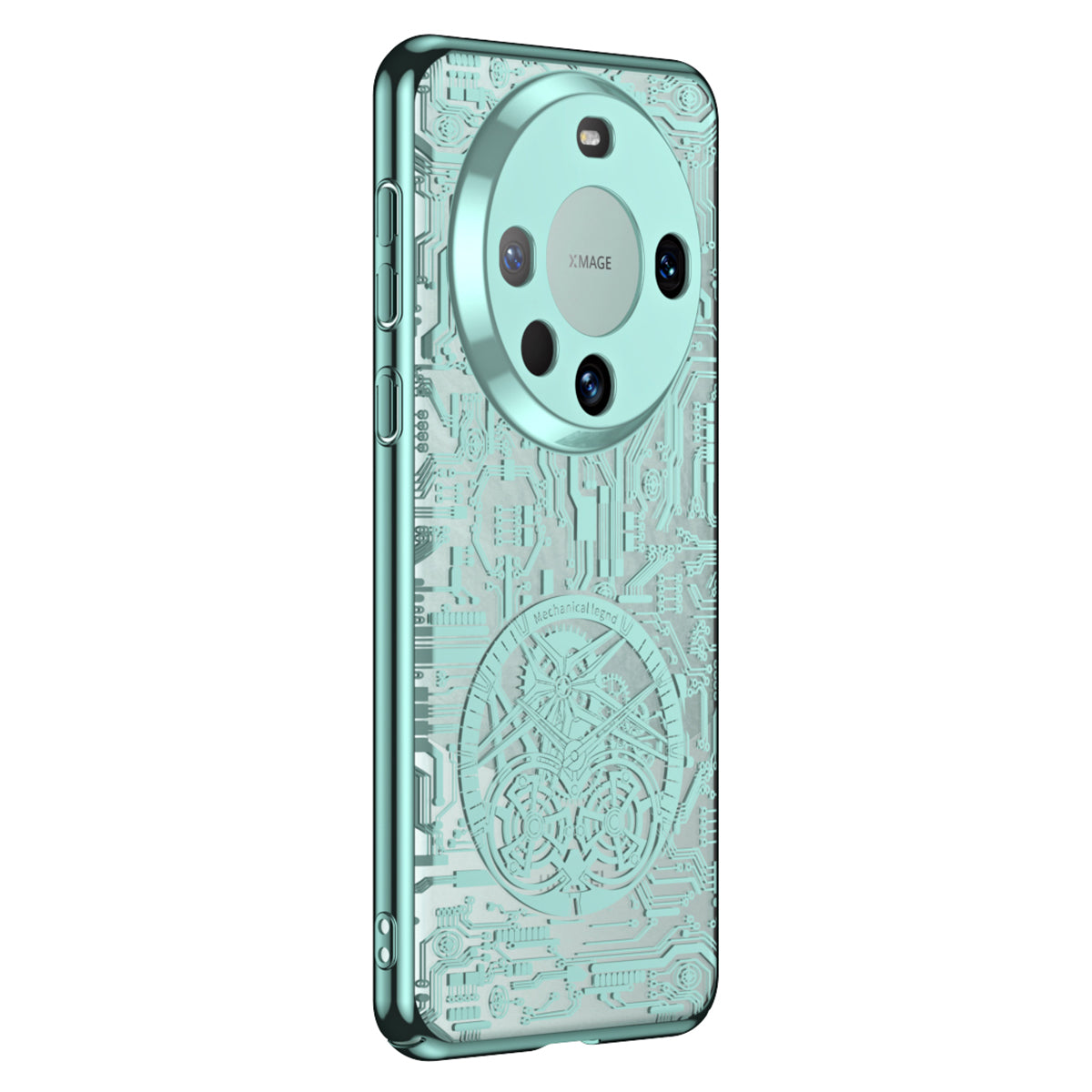 For Huawei Mate 60 Pro PC Phone Case Mechanical Legend Series Electroplating Cell Phone Protective Cover