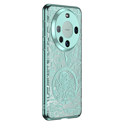 For Huawei Mate 60 Pro PC Phone Case Mechanical Legend Series Electroplating Cell Phone Protective Cover