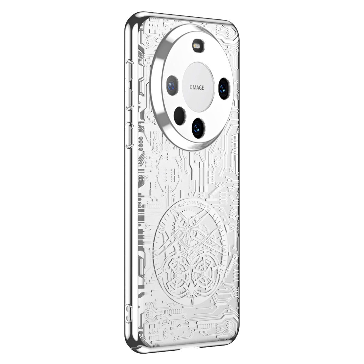 For Huawei Mate 60 Pro PC Phone Case Mechanical Legend Series Electroplating Cell Phone Protective Cover