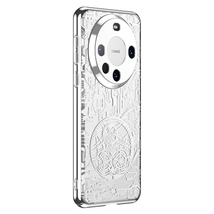 For Huawei Mate 60 Pro PC Phone Case Mechanical Legend Series Electroplating Cell Phone Protective Cover