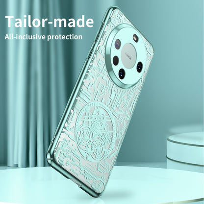 For Huawei Mate 60 Pro PC Phone Case Mechanical Legend Series Electroplating Cell Phone Protective Cover