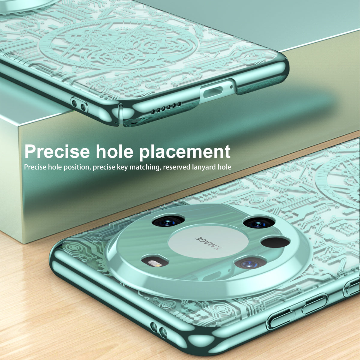 For Huawei Mate 60 Pro PC Phone Case Mechanical Legend Series Electroplating Cell Phone Protective Cover
