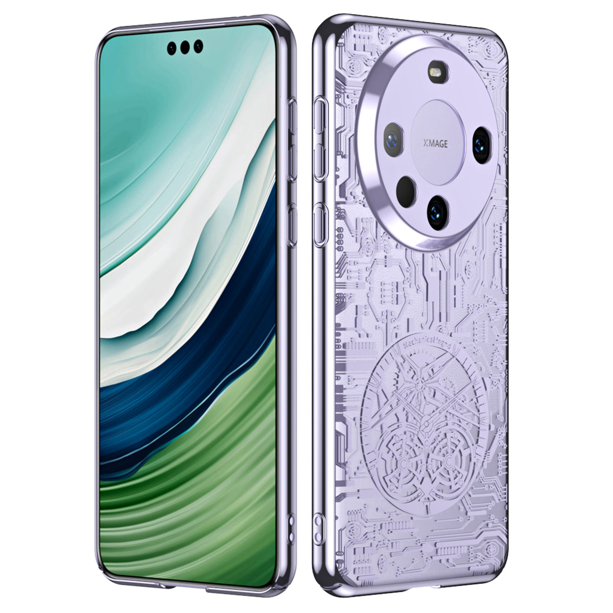 For Huawei Mate 60 Pro PC Phone Case Mechanical Legend Series Electroplating Cell Phone Protective Cover