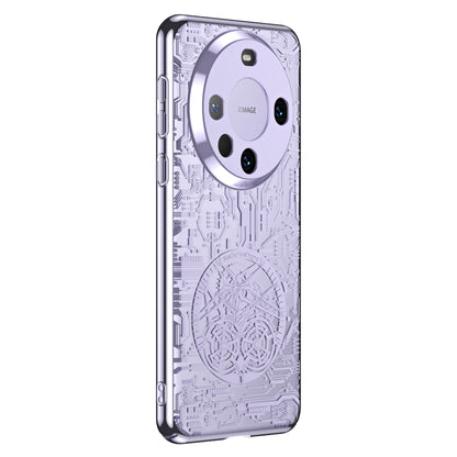 For Huawei Mate 60 Pro PC Phone Case Mechanical Legend Series Electroplating Cell Phone Protective Cover