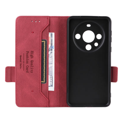 For Huawei Mate 60 Pro Hardware Decor Stand Phone Case PU Leather Wallet Cover