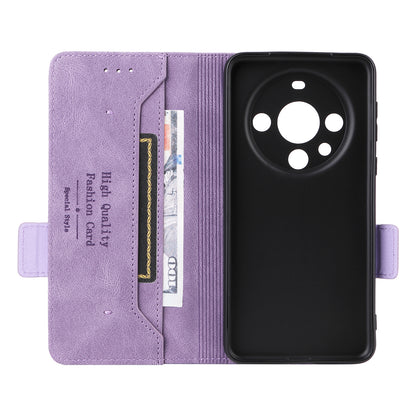 For Huawei Mate 60 Pro Hardware Decor Stand Phone Case PU Leather Wallet Cover