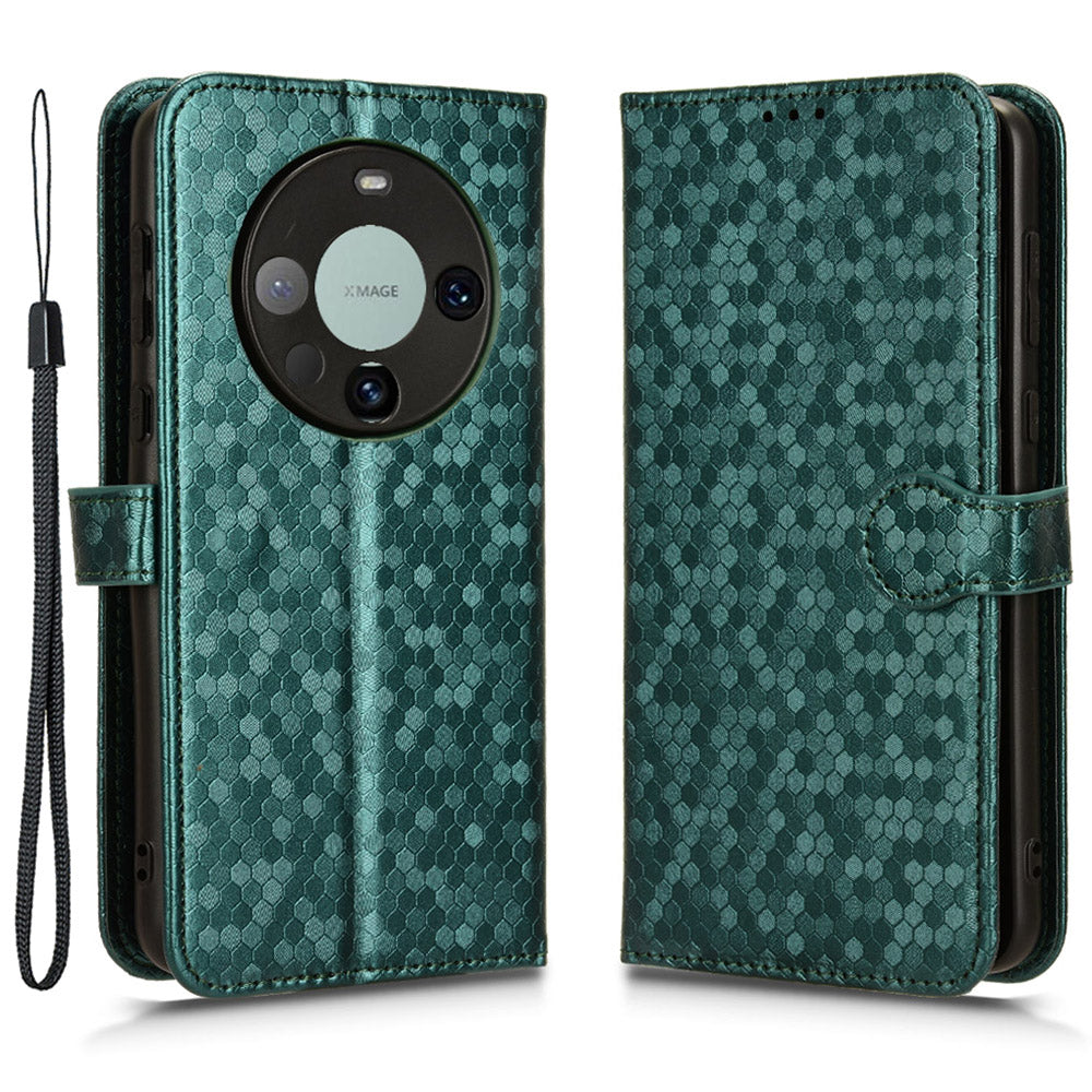 For Huawei Mate 60 Pro PU Leather Anti-drop Phone Case Imprinted Wallet Stand Cover