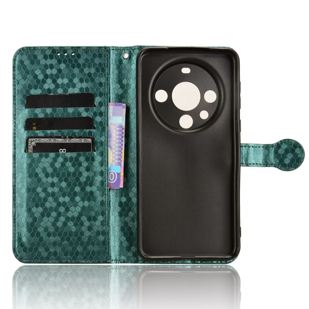 For Huawei Mate 60 Pro PU Leather Anti-drop Phone Case Imprinted Wallet Stand Cover
