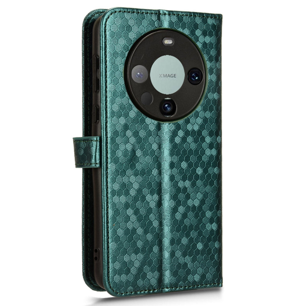 For Huawei Mate 60 Pro PU Leather Anti-drop Phone Case Imprinted Wallet Stand Cover