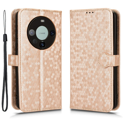 For Huawei Mate 60 Pro PU Leather Anti-drop Phone Case Imprinted Wallet Stand Cover