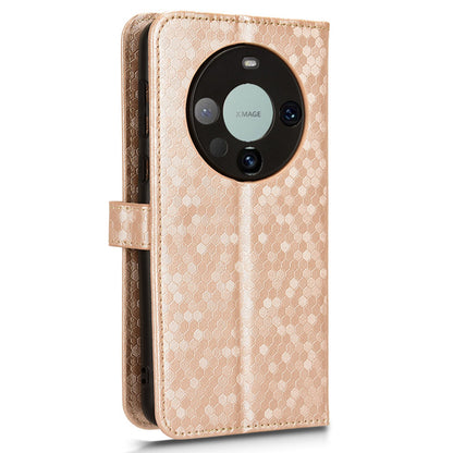 For Huawei Mate 60 Pro PU Leather Anti-drop Phone Case Imprinted Wallet Stand Cover