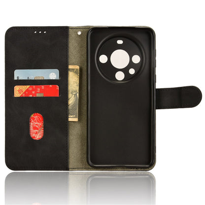 For Huawei Mate 60 PU Leather Wallet Stand Case Skin-touch Drop Protection Phone Cover