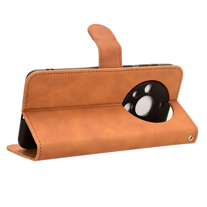 For Huawei Mate 60 PU Leather Wallet Stand Case Skin-touch Drop Protection Phone Cover