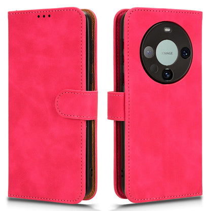 For Huawei Mate 60 PU Leather Wallet Stand Case Skin-touch Drop Protection Phone Cover