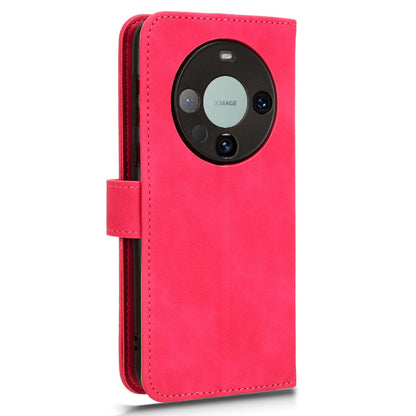For Huawei Mate 60 PU Leather Wallet Stand Case Skin-touch Drop Protection Phone Cover