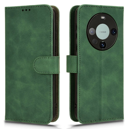 For Huawei Mate 60 PU Leather Wallet Stand Case Skin-touch Drop Protection Phone Cover