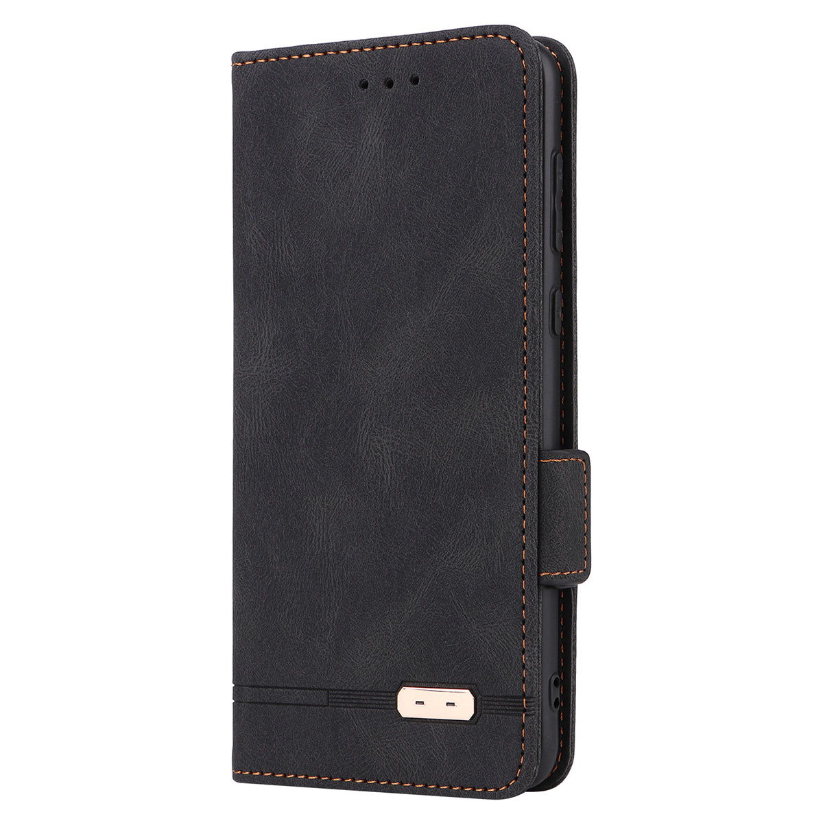For Huawei Mate 60 PU Leather Protective Cover Hardware Decor Wallet Stand Phone Case