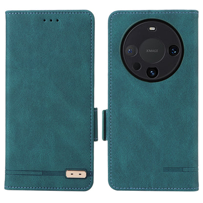 For Huawei Mate 60 PU Leather Protective Cover Hardware Decor Wallet Stand Phone Case
