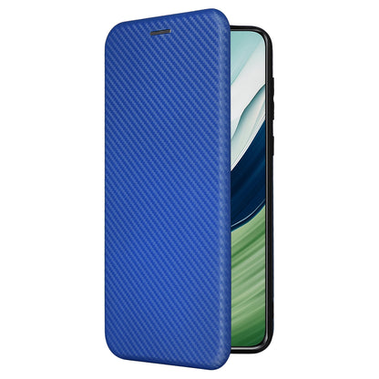 For Huawei Mate 60 Pro Carbon Fiber Texture Phone Case Card Holder PU Leather Stand Cover