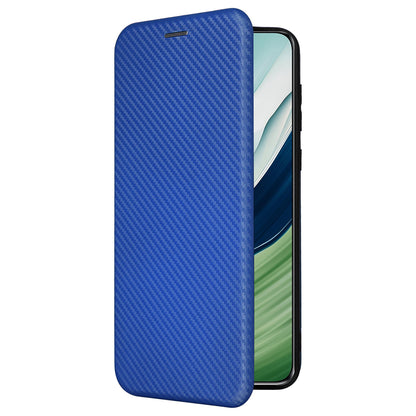 For Huawei Mate 60 Carbon Fiber Texture Card Holder Phone Case Leather Stand Anti-fall Cover