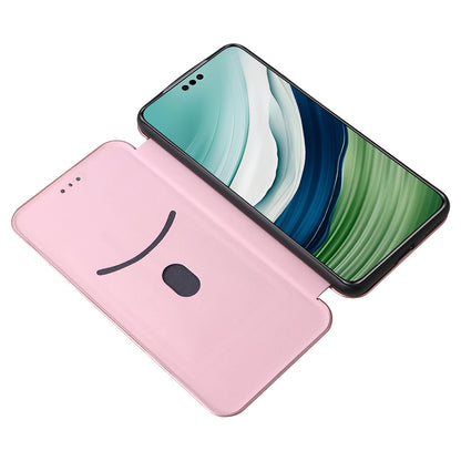 For Huawei Mate 60 Carbon Fiber Texture Card Holder Phone Case Leather Stand Anti-fall Cover