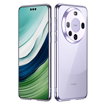 For Huawei Mate 60 Pro Drop-proof PC Phone Case Electroplating Shockproof Cell Phone Cover