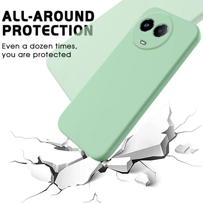 For Realme 11x 5G Liquid Silicone Mobile Phone Case Soft Lining Anti-scratch Back Cover