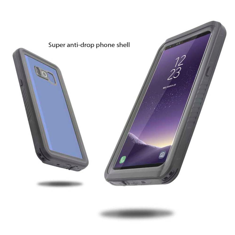 FS Series For Samsung Galaxy S8+ Diving Case IP68 Waterproof Sports Snowproof Clear Phone Cover