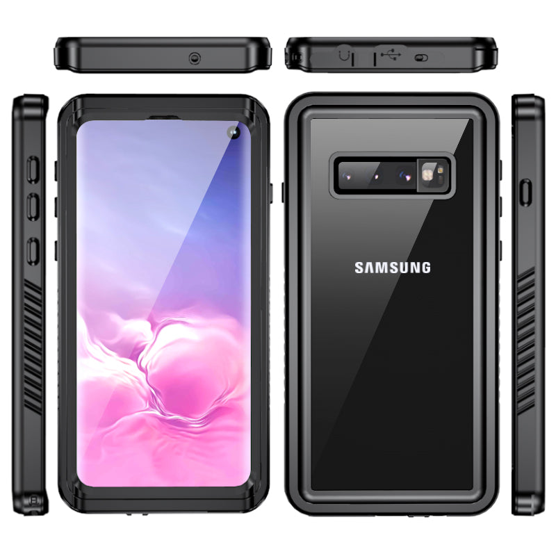 FS Series For Samsung Galaxy S10 5G Snorkeling Underwater Case IP68 Waterproof Dustproof Clear Phone Cover