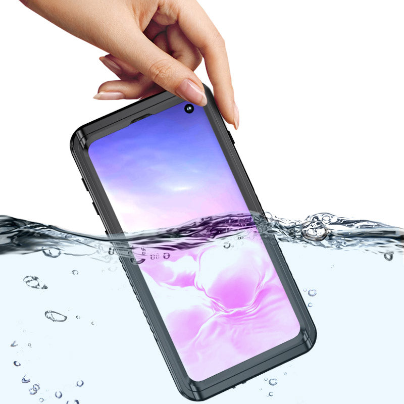 FS Series For Samsung Galaxy S10 5G Snorkeling Underwater Case IP68 Waterproof Dustproof Clear Phone Cover