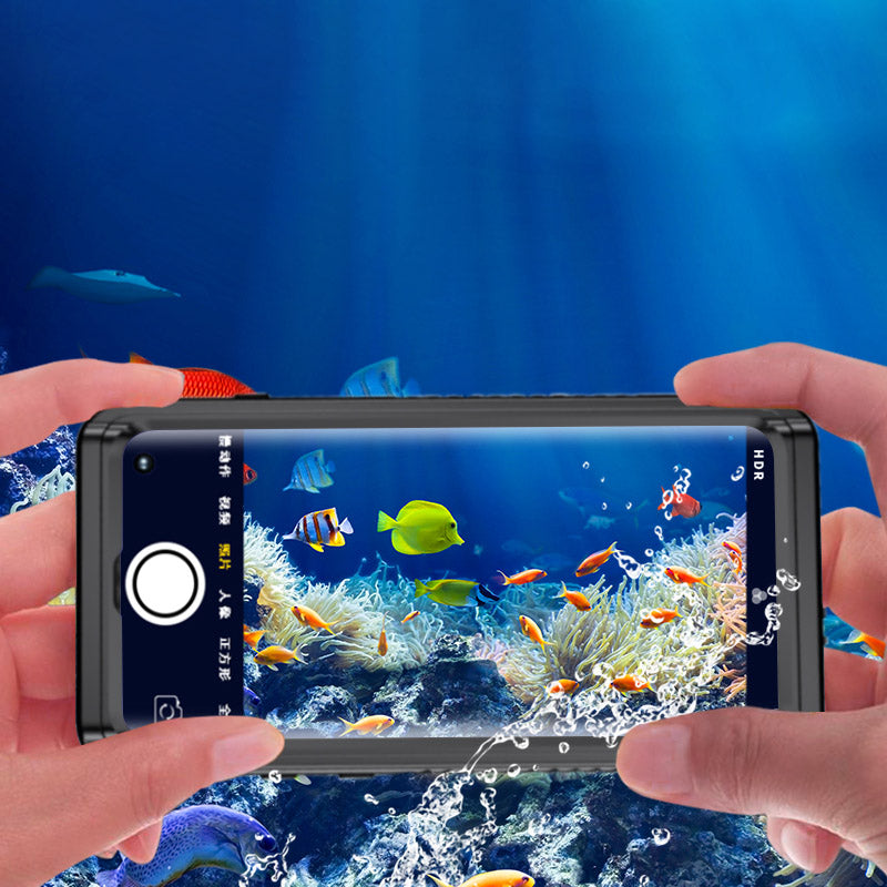 FS Series For Samsung Galaxy S10 5G Snorkeling Underwater Case IP68 Waterproof Dustproof Clear Phone Cover
