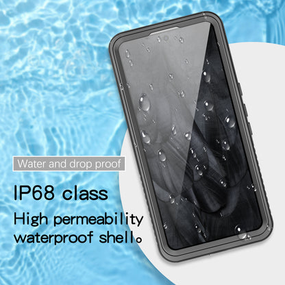 FS Series IP68 Waterproof Cover for Google Pixel 8 Pro , PC+TPU Snorkelling Dustproof Clear Phone Case