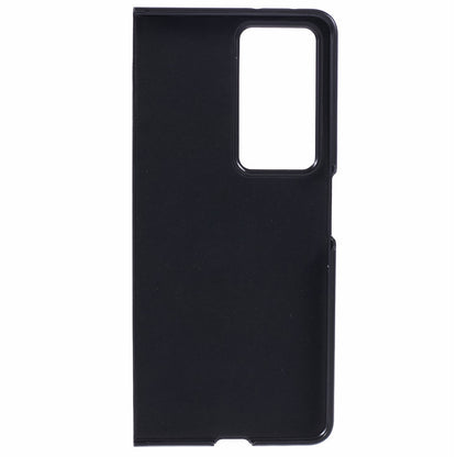 For Honor Magic V2 5G Case Anti-scratch Litchi Texture PC+Genuine Leather Phone Cover