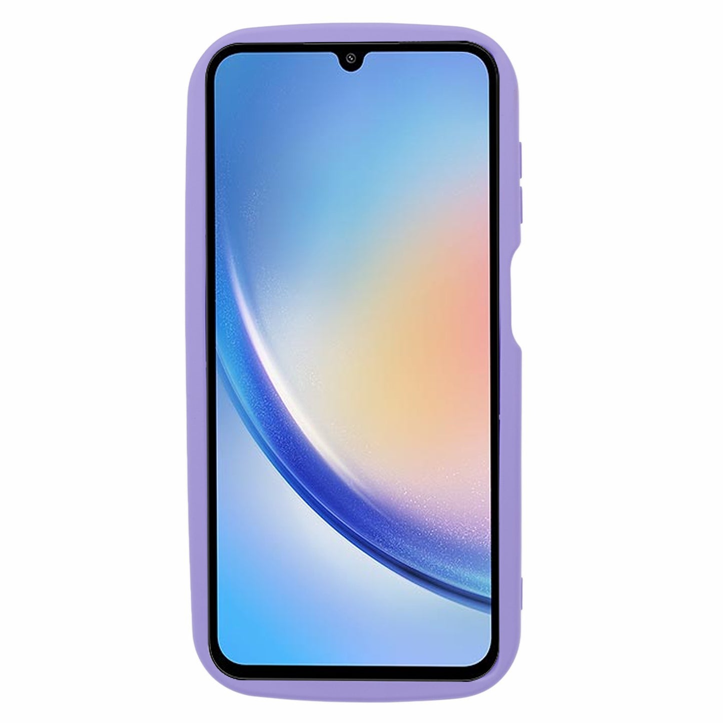 For Samsung Galaxy A34 5G Case Candy Color Anti-scratch Soft TPU Rubberized Phone Cover