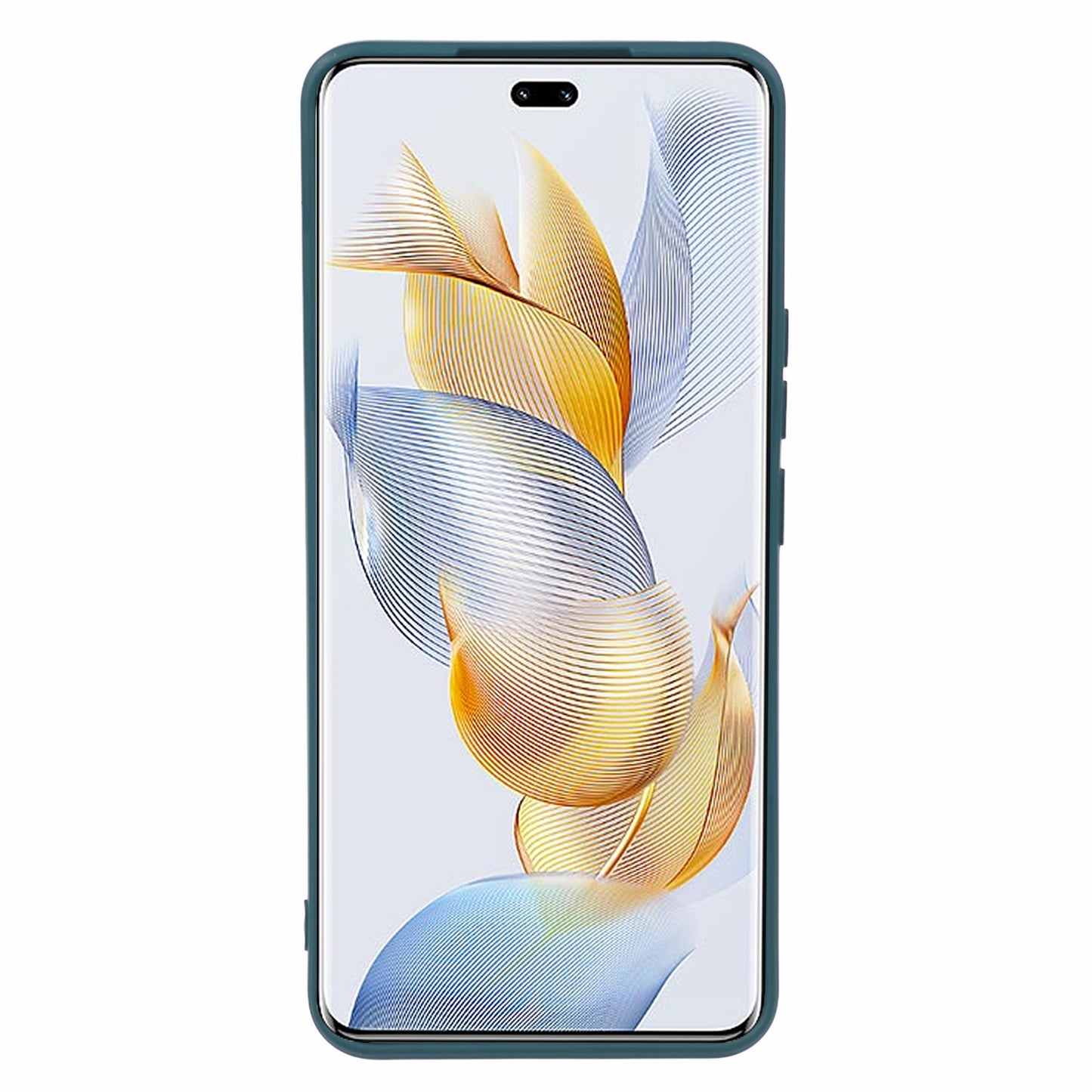 For Honor 90 Pro Case Fiber Lining Rubberized TPU Anti-Slip Phone Cover