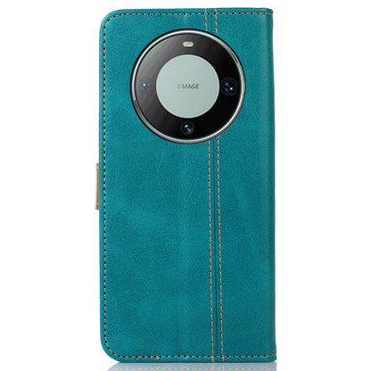 For Huawei Mate 60 PU Leather Smartphone Case Calf Texture Wallet Stand Cover