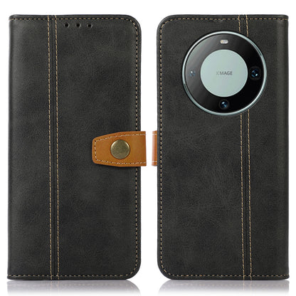 For Huawei Mate 60 PU Leather Smartphone Case Calf Texture Wallet Stand Cover