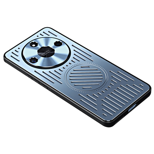 For Honor X50 Hollow Heat Dissipation Phone Back Case Compatible with MagSafe TPU+Aluminum Alloy Cover