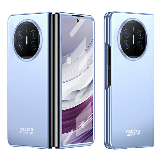 For Huawei Mate X5 Hard PC Phone Drop Protection Case Folding Phone Cover with Tempered Glass Film