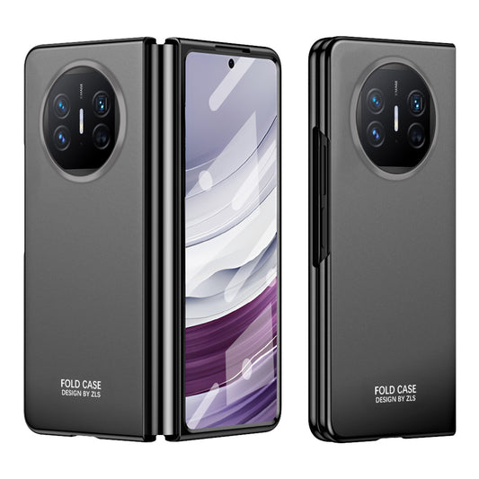 For Huawei Mate X5 Hard PC Phone Drop Protection Case Folding Phone Cover with Tempered Glass Film