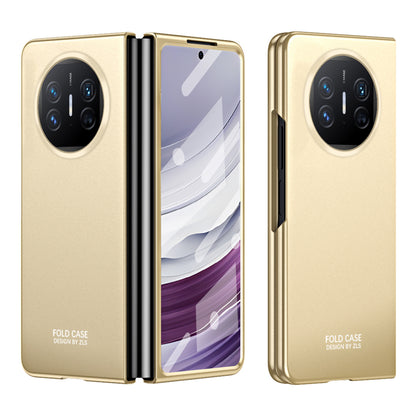 For Huawei Mate X5 Hard PC Phone Drop Protection Case Folding Phone Cover with Tempered Glass Film