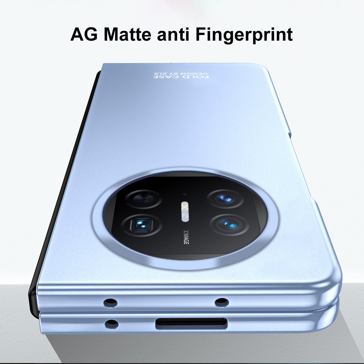 For Huawei Mate X5 Hard PC Phone Drop Protection Case Folding Phone Cover with Tempered Glass Film