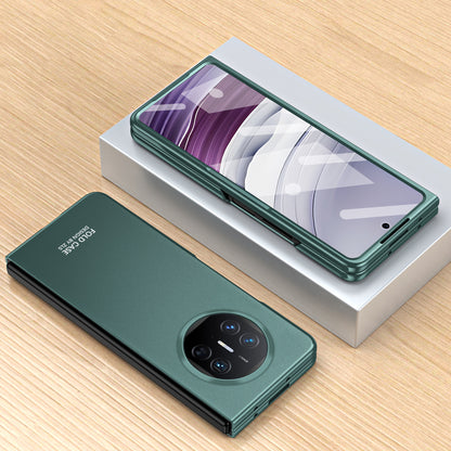 For Huawei Mate X5 Hard PC Phone Drop Protection Case Folding Phone Cover with Tempered Glass Film