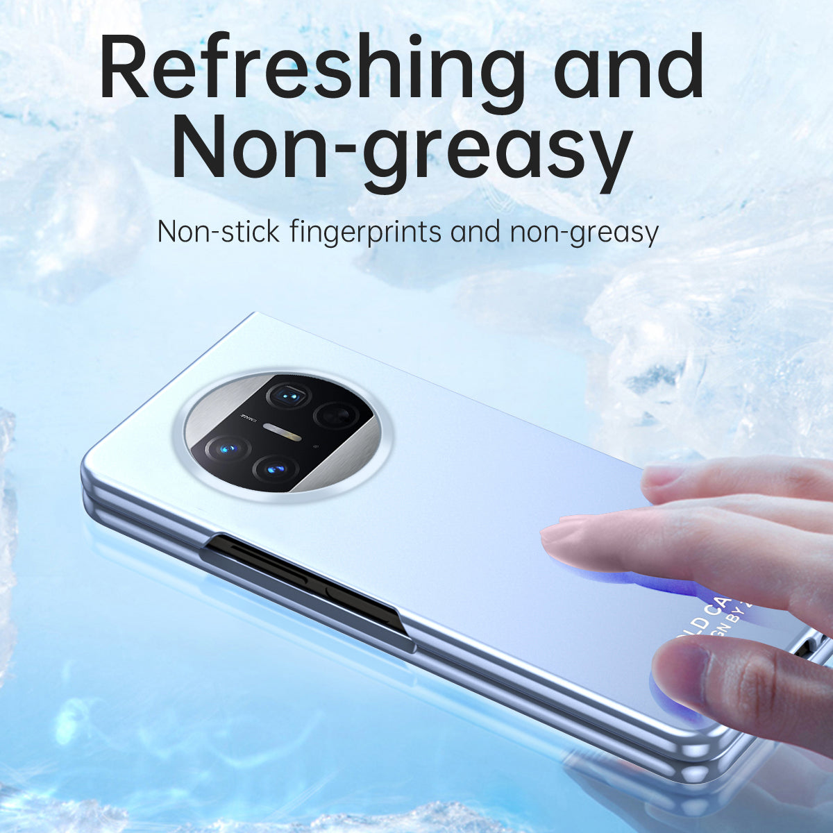 For Huawei Mate X3 5G Protective Phone Case Hard PC Anti-Scratch Cover with Tempered Glass Film