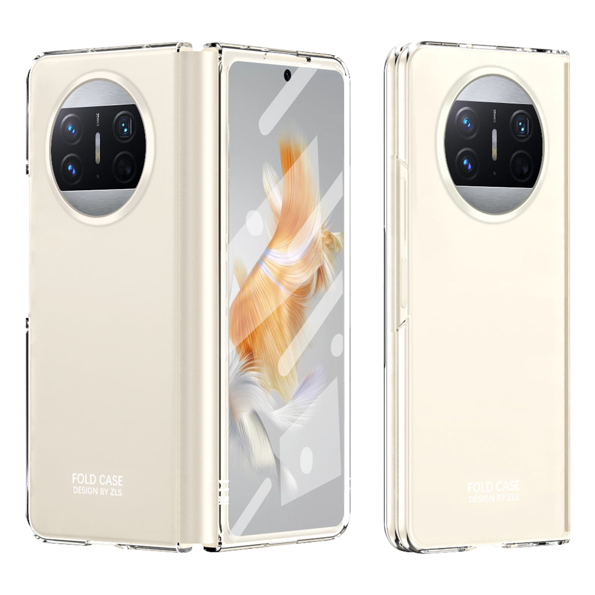 For Huawei Mate X3 5G Protective Phone Case Hard PC Anti-Scratch Cover with Tempered Glass Film