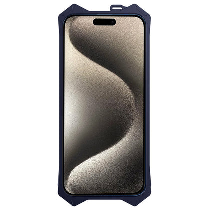 For iPhone 15 Pro Max Shockproof Mobile Phone Cover Wear-resistant Aluminum Alloy Phone Case