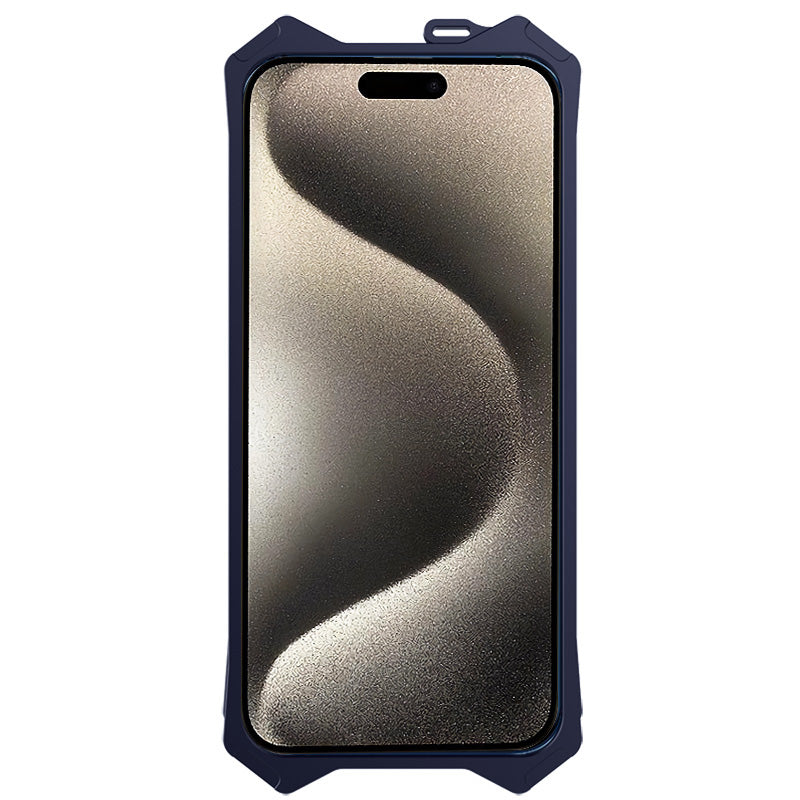 For iPhone 15 Pro Hard Aluminum Alloy Shell Anti-Scratch Protective Cell Phone Cover Case