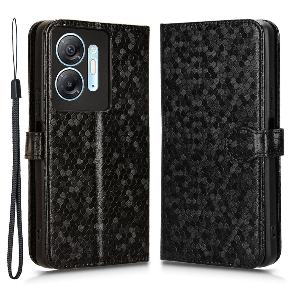 For Infinix Hot 30 5G Imprinted Wallet Phone Cover Anti-scratch PU Leather Stand Case