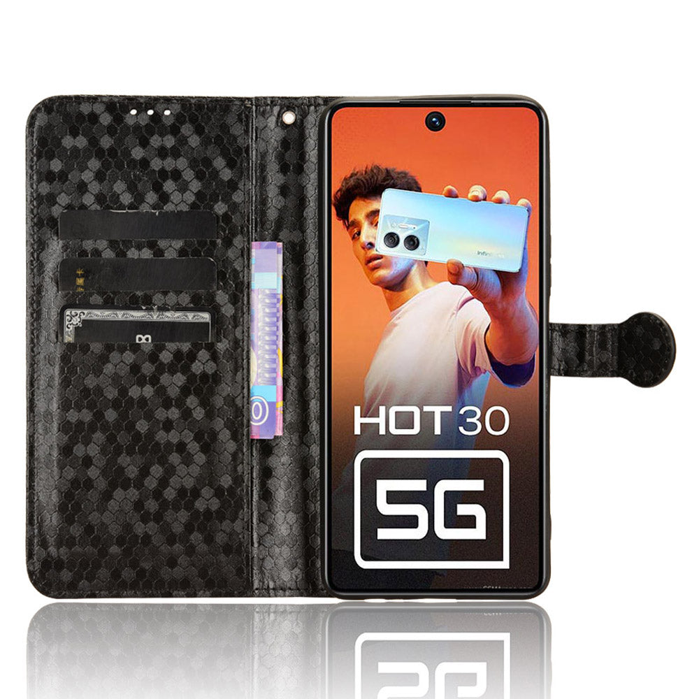 For Infinix Hot 30 5G Imprinted Wallet Phone Cover Anti-scratch PU Leather Stand Case